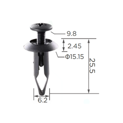 PUSH RETAINER FORD-CHRYSLER (0100 115)