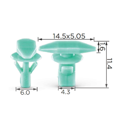 WEATHER STIP RETAINER HONDA