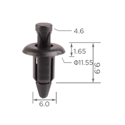 PUSH RETAINER HEAD 12MM