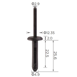 NYLON RIVET 4.8X22 HD12 CHRYS