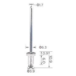 TOY RIVET-TUBE GLASS MOULD