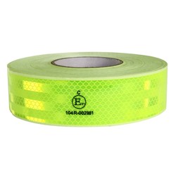 REFLECTIVE SEALED TAPE FLUORO YELLOW 50MMX46MTR
