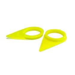 WHEEL NUT CONTR YELLOW 32MM