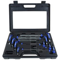 METRIC T-BAR ALLEN KEY SET WITH BALL POINT (9 PIECE)