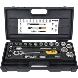 1/2" SOCKET WRENCH SET (21 PIECE)