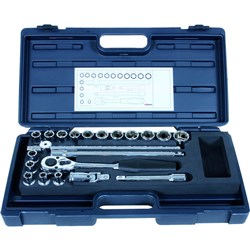 1/2" SOCKET SET - COMPLETE KIT (21 PIECE)