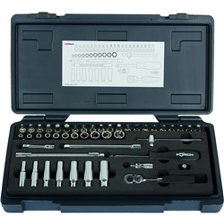 1/4" HEXAGON SOCKET WRENCH SET - COMPLETE KIT (47 PIECE)