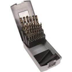 TWIST DRILL ASSORTMENT KIT, STEAM TEMPERED, 1-13, 25 PCS