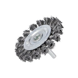 ROUND WIRE BRUSH TWIST 6MM SHAFT D75MM 5*