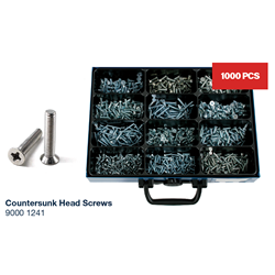 PHILLIPS COUNTERSUNK FLAT HEAD ZINC SCREW KIT
