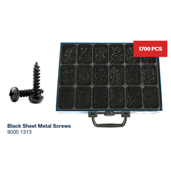 ASSORTMENT PAN HEAD SELF TAPPERS BLACK (1700P)