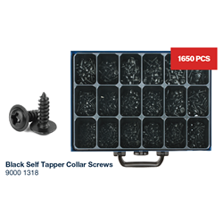 ASSORTMENT SELF TAPPER COLLAR BLACK