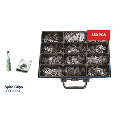 ASSORTMENT SPIRE CLIPS (650 PCE)