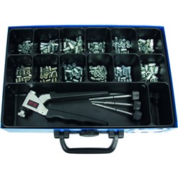 ASSORTMENT BLIND RIV NUT CSK & FLAT (150P)