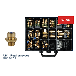 ASSORTMENT 'ABC 1' PLUG CONNECTORS (67PC)