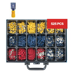 ASSORTMENT ELECTRICAL TERMINALS BLUE/RED/YELLOW