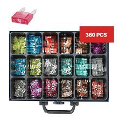 ASSORTMENT MINI & STANDARD FUSE (360P)