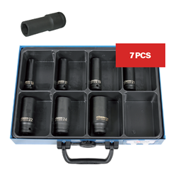 ASSORTMENT 1/2" IMPACT LONG SOCKETS (7P)