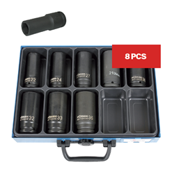 ASSORTMENT 3/4" IMPACT LONG SOCKETS (8P)