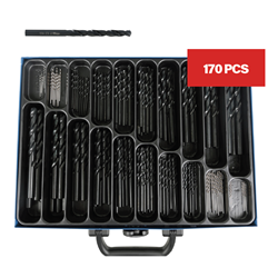 ASSORTMENT TWIST DRILLS METRIC 5* (170P)