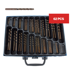 ASSORTMENT STEAM DRILLS 338 HSSE 5* (62P)