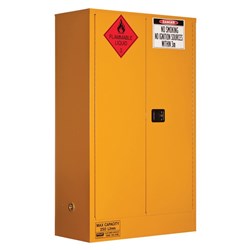 DG FLAMMABLE 250L DOUBLE DOOR CABINET.