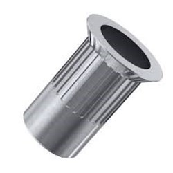 M8 RIV NUT C/S KNURLED EURO